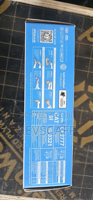 Ocean Blue Nitrile Gloves Powder-Free 100pcs