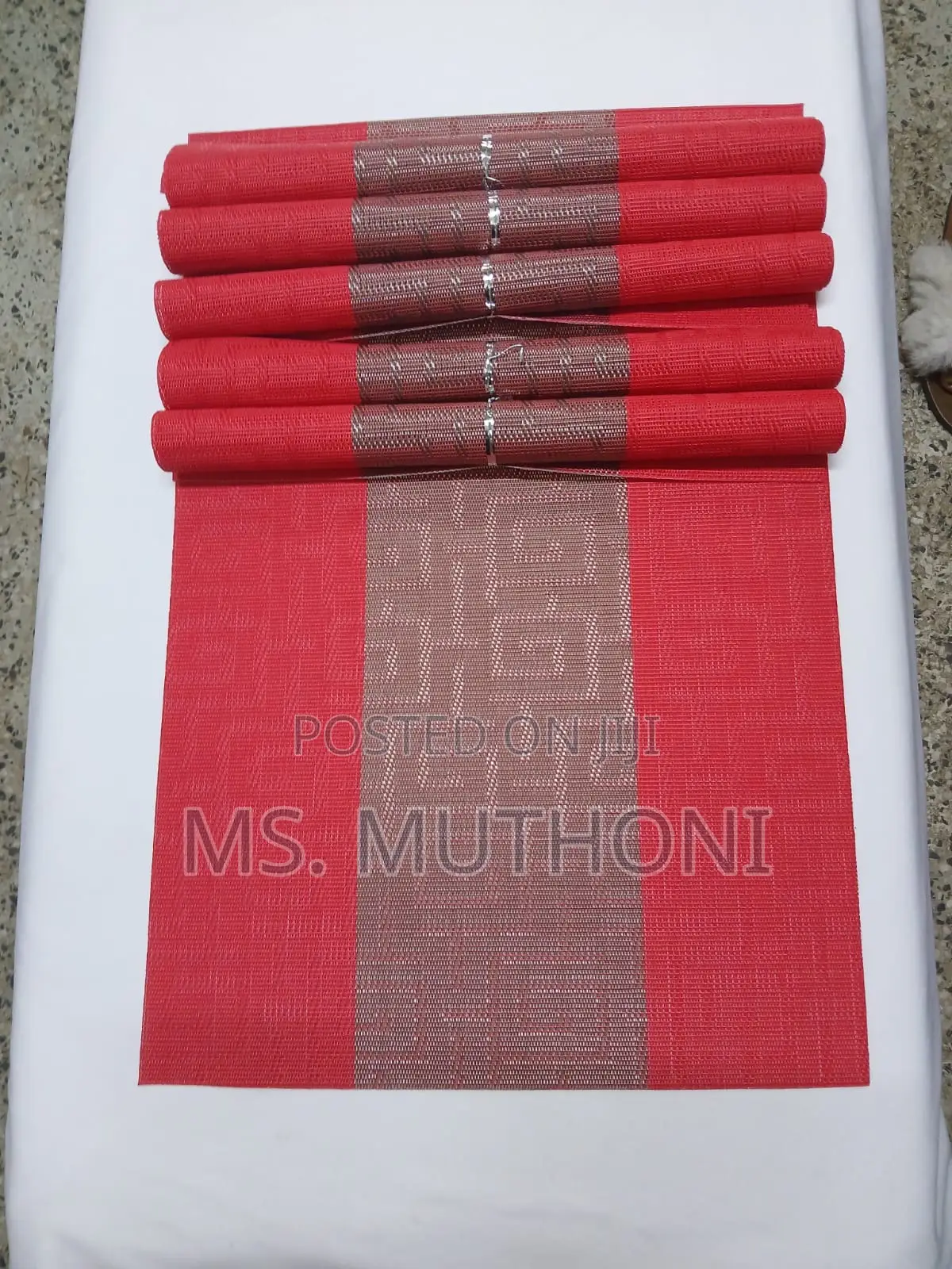 Wipeable 6pcs PVC Table Mats