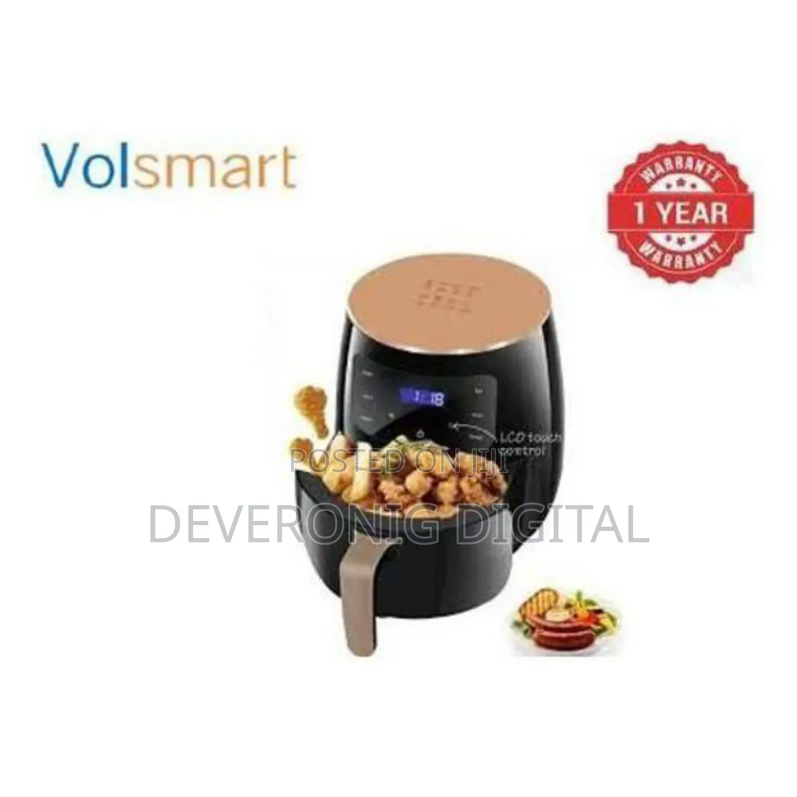 Volsmart Air Fryer
Capacity 6 Litres