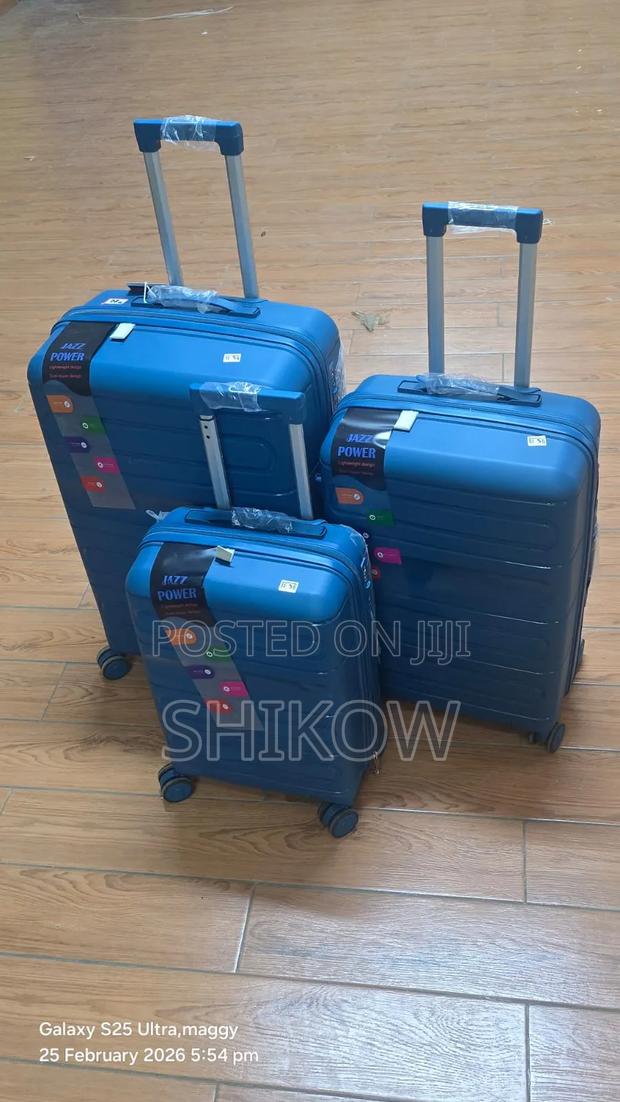 3 in 1 Premium Rubber Luggage Set - main view