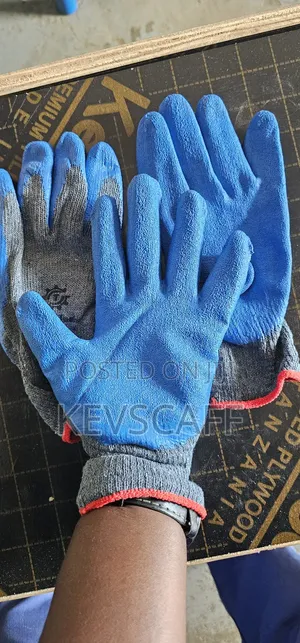 Working Gloves, Diamond Cut Blue Glove