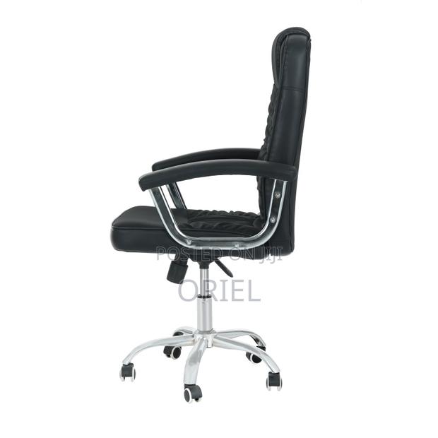 Black Pu Leather Executive Office Chair - thumbnail 7