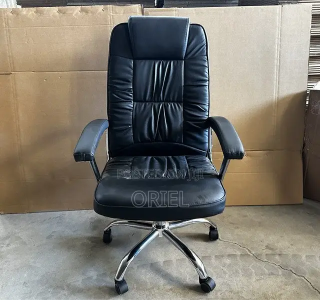 Black Pu Leather Executive Office Chair