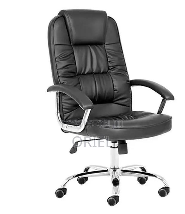 Black Pu Leather Executive Office Chair - thumbnail 20