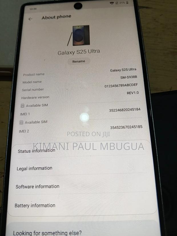 Samsung Galaxy S25 Ultra 512 GB Silver - main view