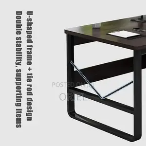 Office Desk : Modern Staff Desktop Desk With Drawers