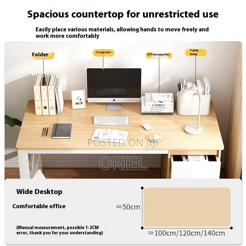 Office Desk : Modern Staff Desktop Desk With Drawers