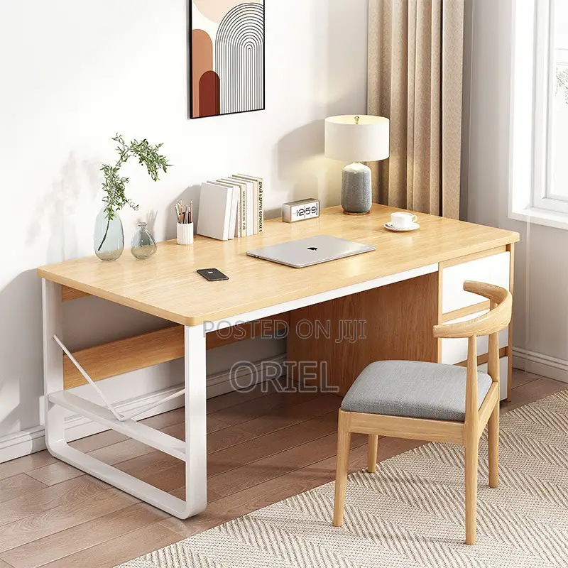 Office Desk : Modern Staff Desktop Desk With Drawers