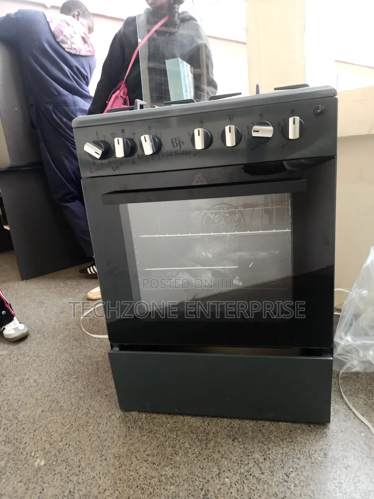 Bj Grey Premium 60×60cm 3g + 1g Cooker With Electric Oven,
