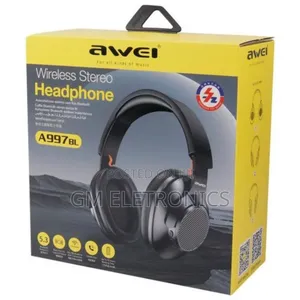 Awei A997bl on-Ear Wireless Bluetooth 5.1/5.3 Headphones-Black.