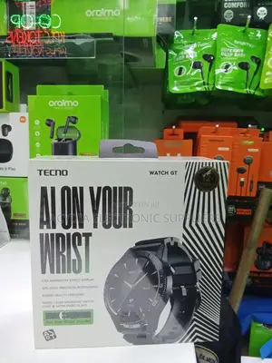 Tecno Watch Gt With Gps, Two Free Straps Smart Watch