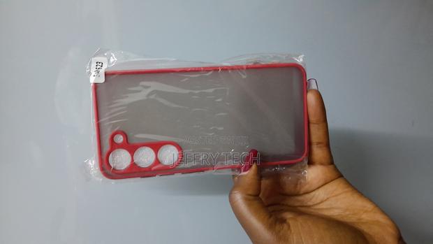 Toben Samsung Galaxy S23 Translucent Matte Case -Red - main view