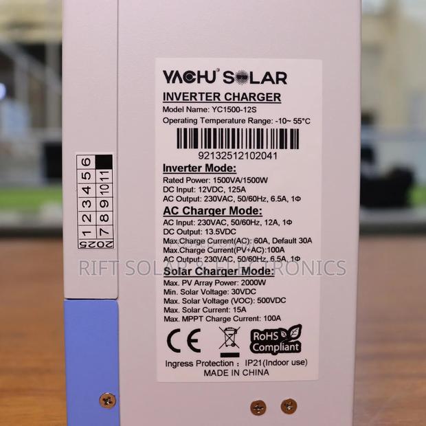 1.5kva - 12v Hybrid Inverter 60a MPPT Smart Hybrid 500 VDC - thumbnail 3