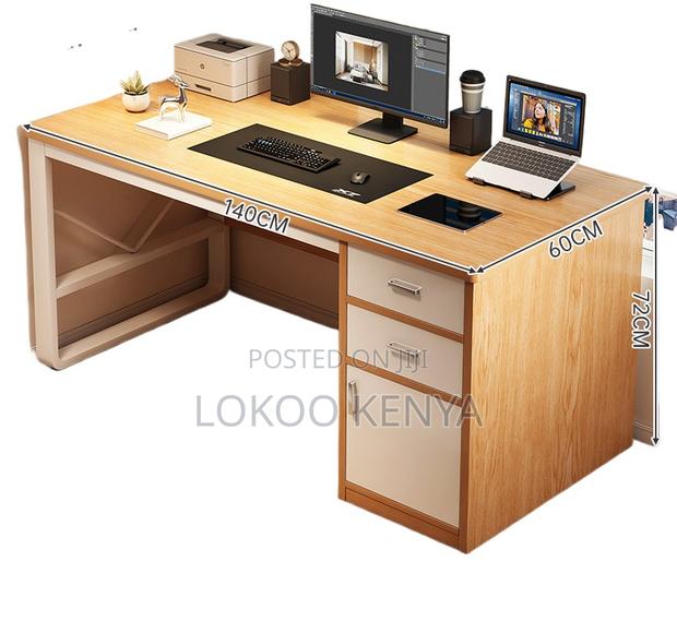 Office Desk; Wooden-Metal Executive Student Computer Office Desk - thumbnail 8