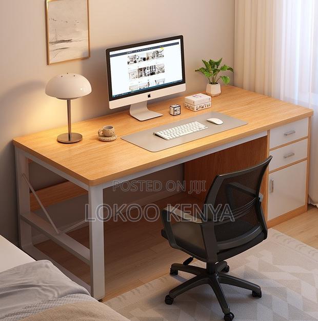 Office Desk; Wooden-Metal Executive Student Computer Office Desk - thumbnail 9