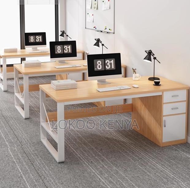 Office Desk; Wooden-Metal Executive Student Computer Office Desk - thumbnail 10