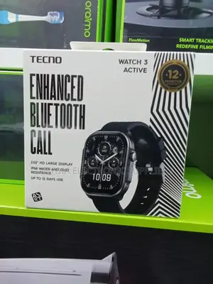 Tecno Watch 3 Active 2.02" Hd Display Ip68 Water Resistant