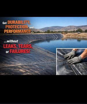 Uv-Treated Black Hdpe (Hdpe) Dam Liners for Tropical Climates. - main view