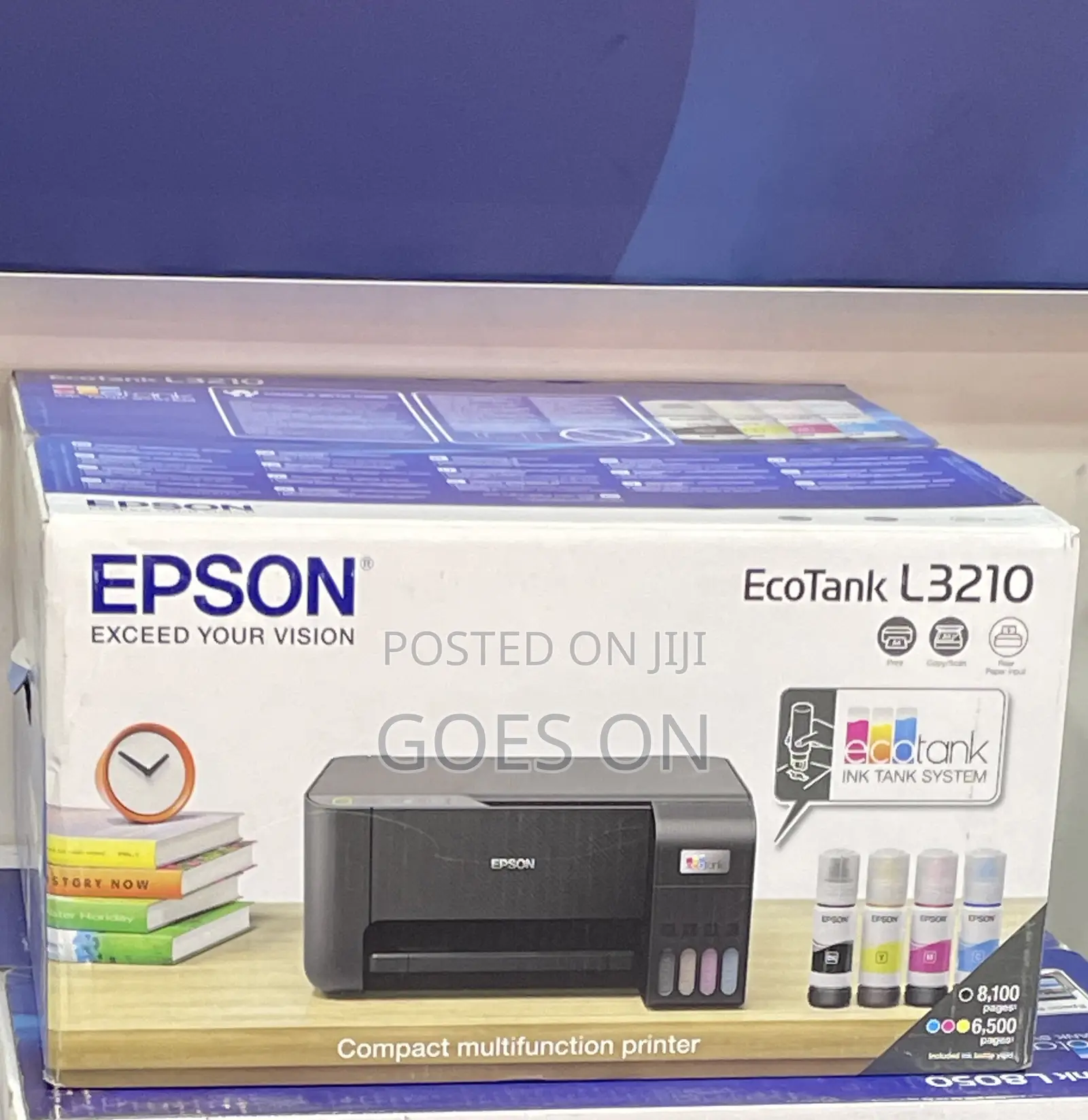 Epson Eco Tank L3210 Print Copy Scan Rear Paper Input