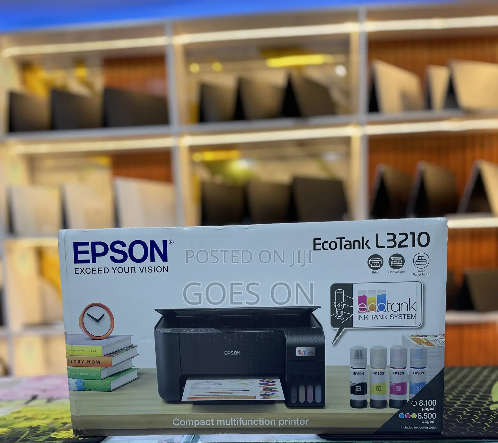 Epson Eco Tank L3210 Print Copy Scan Rear Paper Input