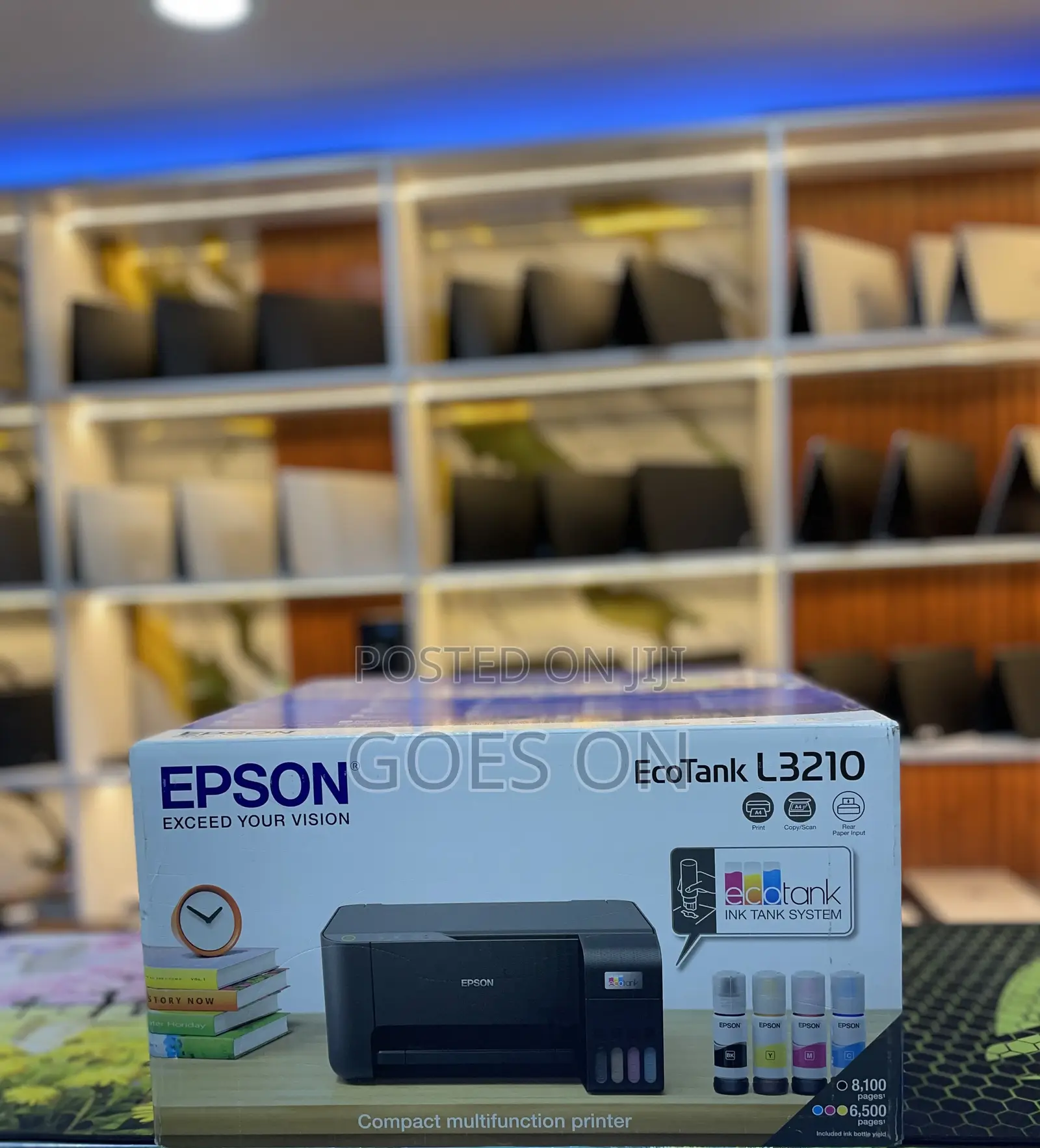 Epson Eco Tank L3210 Print Copy Scan Rear Paper Input