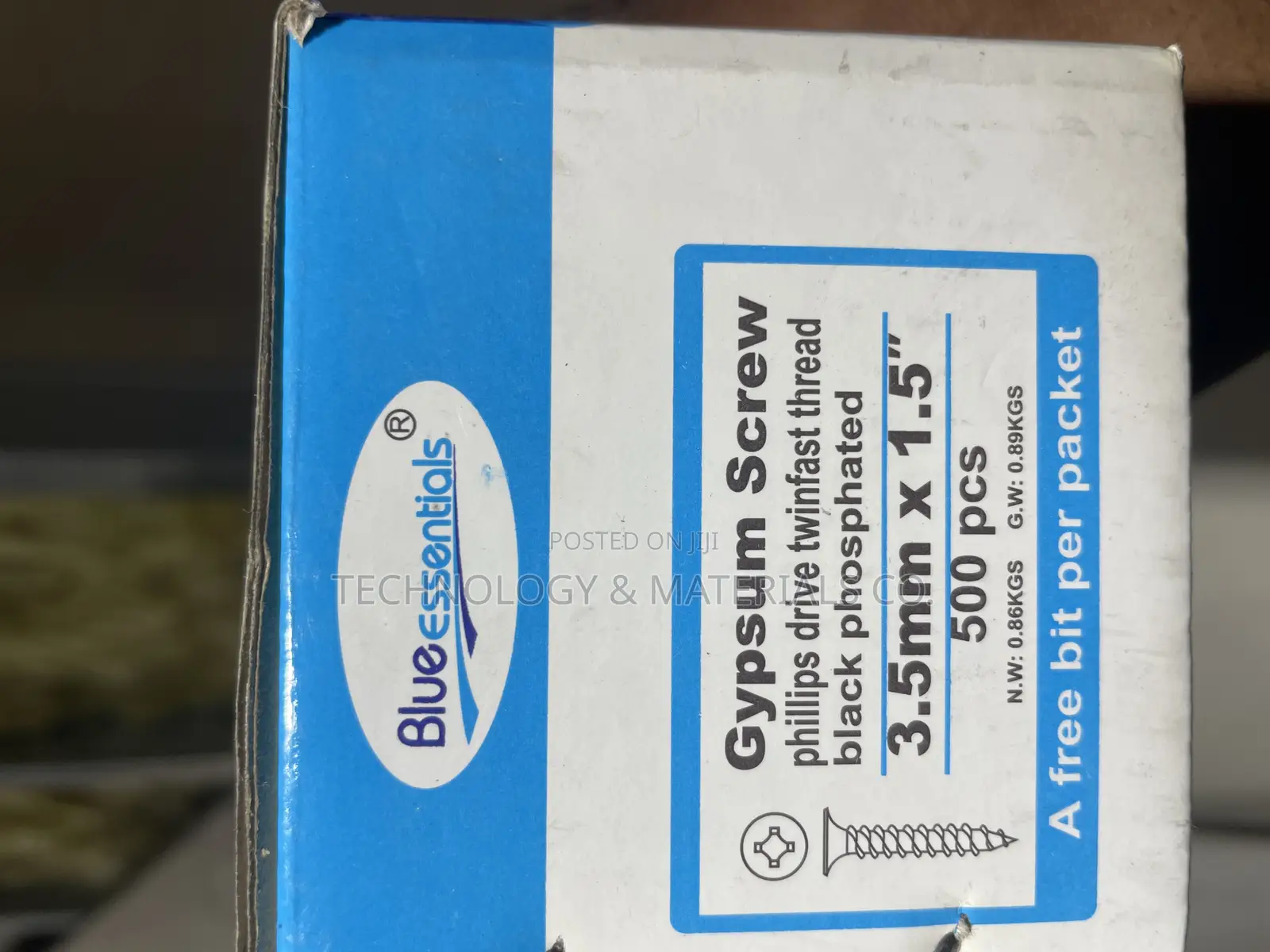 Blue Essential 1.5inch Screws