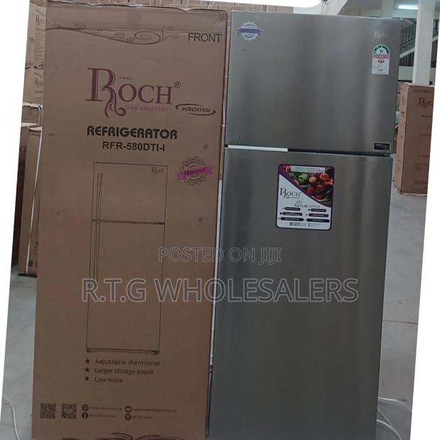Roch 465l Energy Efficient No Frost Double Door Fridge (Rfr‐580‐Dt‐I)