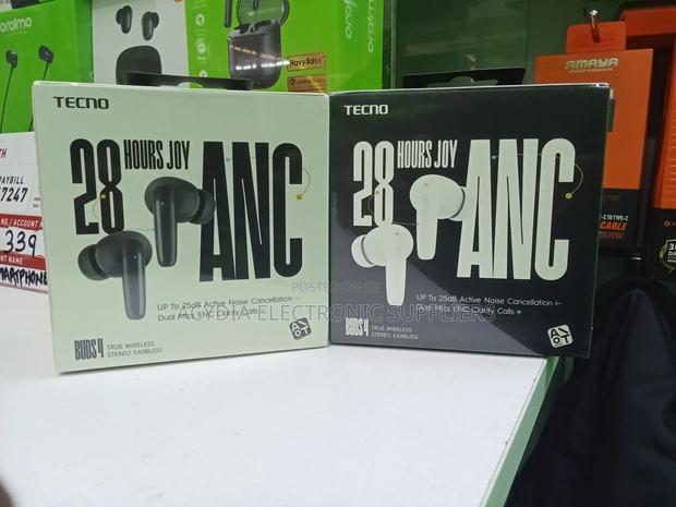 Tecno Buds 4 Wireless Earbuds With 28 Hours, 25db Anc - main view