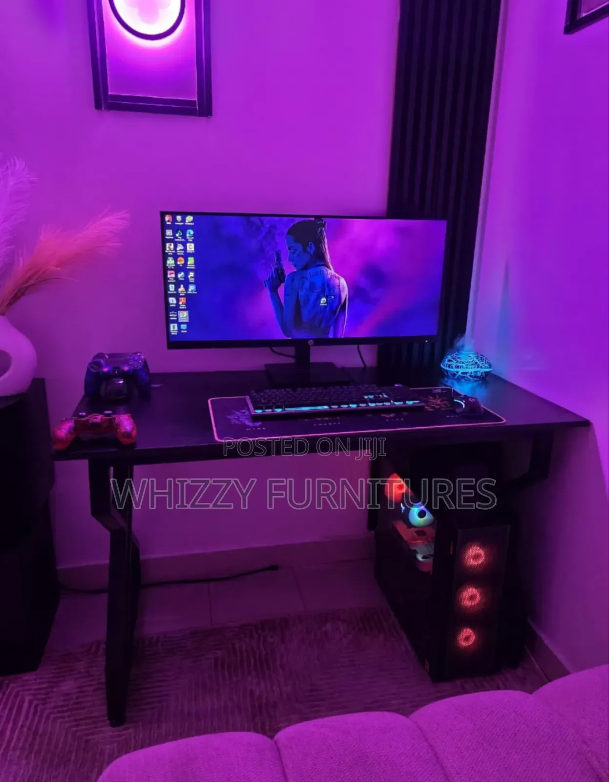 Metallic Home Study Desk