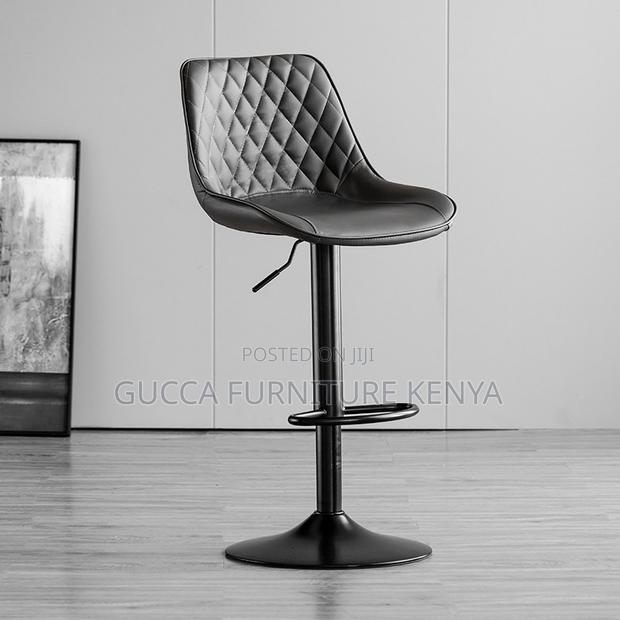 Adjustable Pu Leather Swivel Bar Stool - thumbnail 2