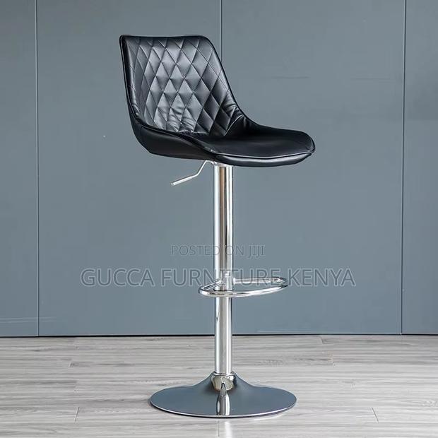 Adjustable Pu Leather Swivel Bar Stool - thumbnail 7