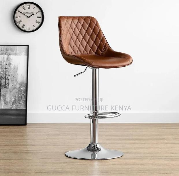Adjustable Pu Leather Swivel Bar Stool - thumbnail 12