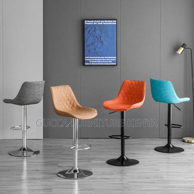 Adjustable Pu Leather Swivel Bar Stool - thumbnail 13