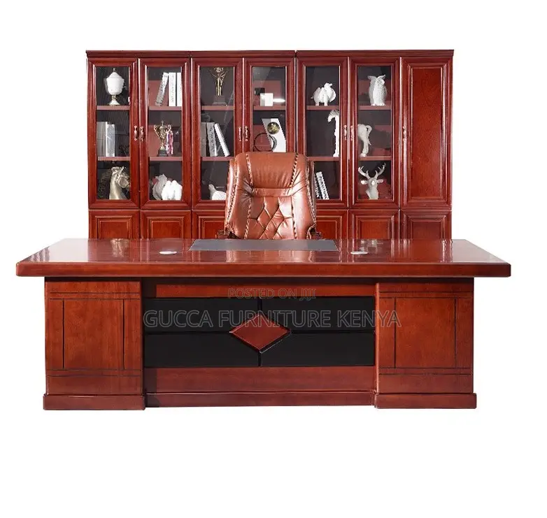 1.4 Meters Executive Mahogany L-shaped Desk