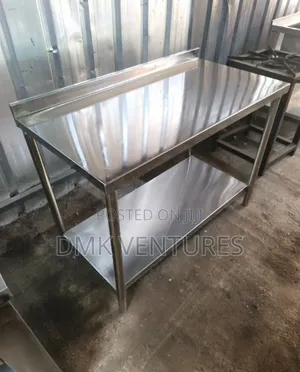 Precious 4ft Stainless Steel Working Table Top With Under Shelf