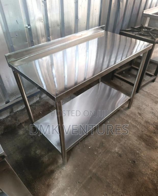Precious 4ft Stainless Steel Working Table Top With Under Shelf