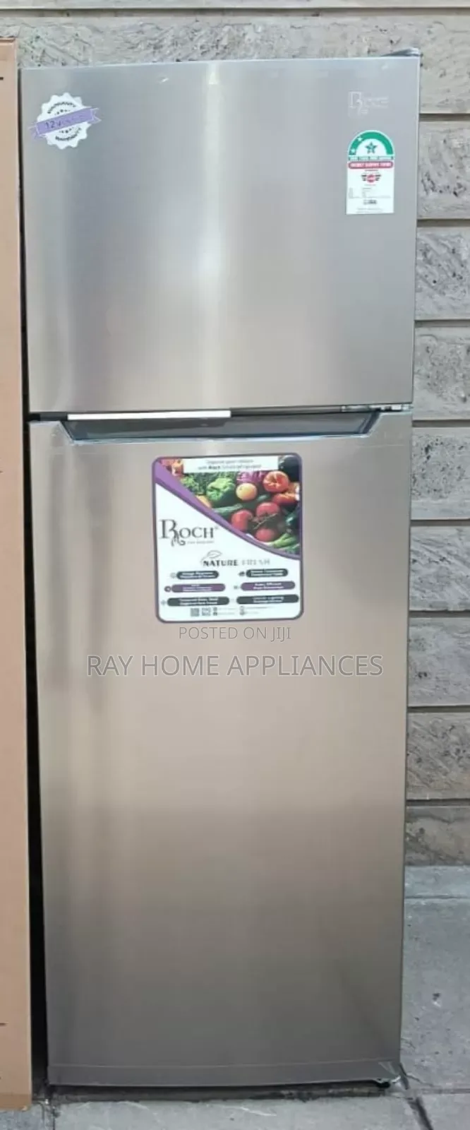 No Frost Double Door 348litres Roch Refrigerator