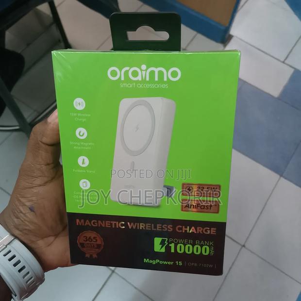 Oraimo Magpower 15 – Opb-7102w (Magnetic Wireless Charger Power Bank) - thumbnail 2