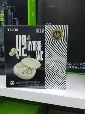 Tecno True 1 Air 42db Hybrid Anc Bluetooth Earbuds