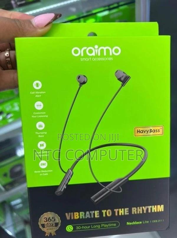 Oraimo Oeb-311 Neckband Wireless Earphones - Black