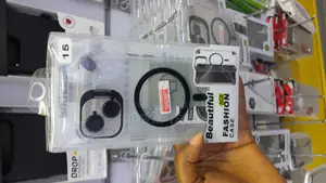 Misky iPhone 15 Dual-Color Clear Acrylic Magsafe Case With Lense Stand