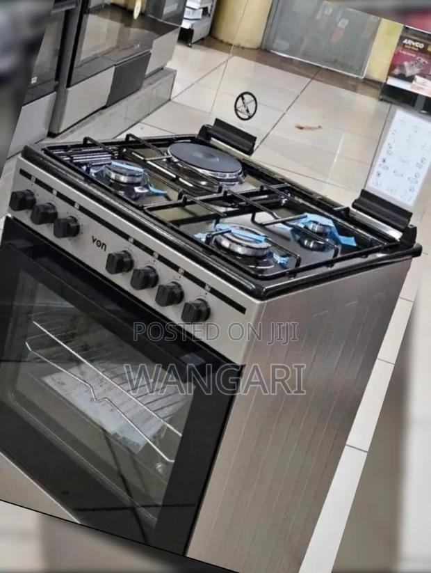 Von 60 by 60 Cooker 3+1 With Glass Top Standing Oven
