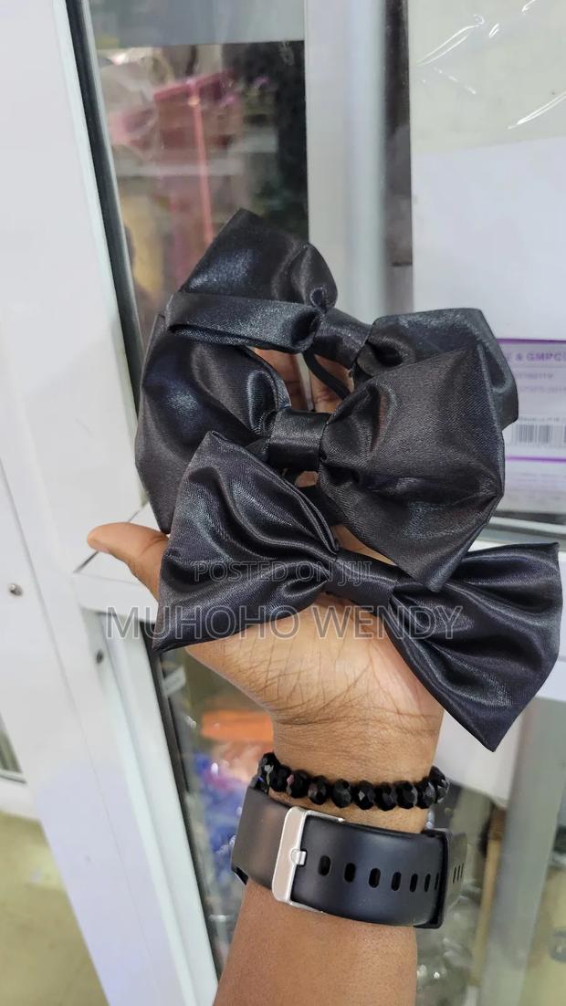 Black Satin Bow Tie - thumbnail 11