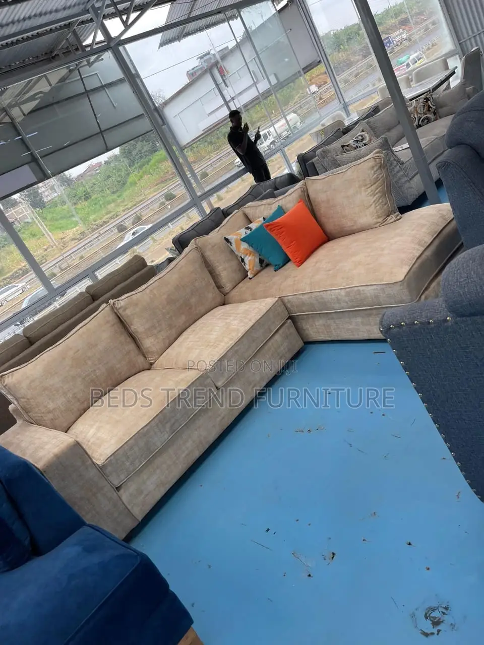 Sink-in 6 Seater L Sofa