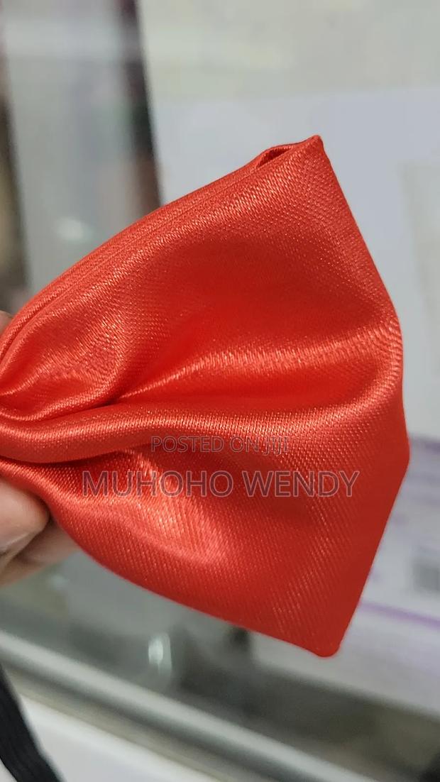 Red Satin Bow Tie - thumbnail 3