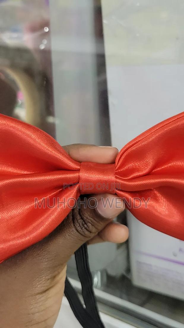 Red Satin Bow Tie - thumbnail 4