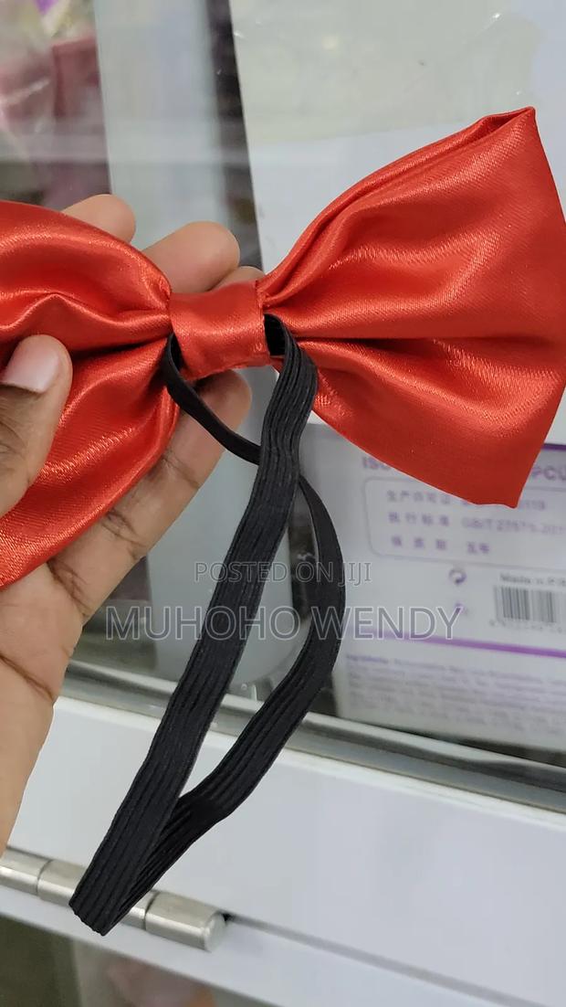Red Satin Bow Tie - thumbnail 5