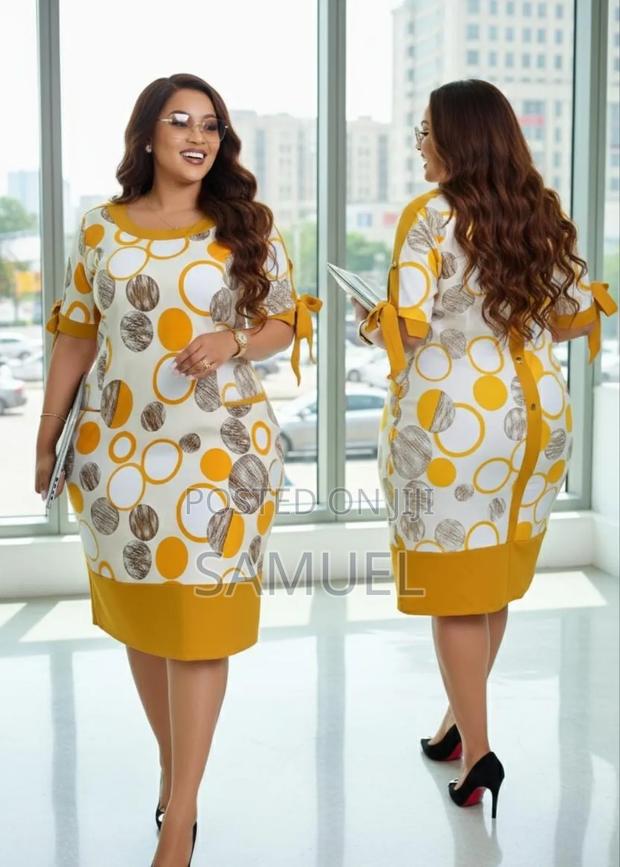 Trendy Patterned Shift Work Dress - thumbnail 2