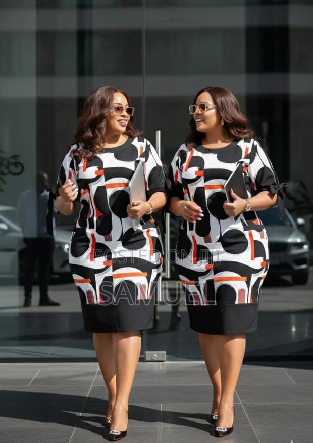 Trendy Patterned Shift Work Dress - thumbnail 5