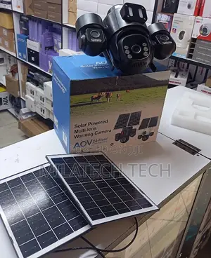 Tripple Lens Solar Camera With Warning Sings